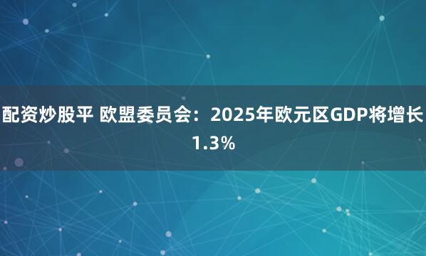 配资炒股平 欧盟委员会：2025年欧元区GDP将增长1.3%